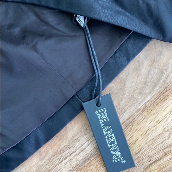 NWT Anthropologie Angela Vegan Leather Double-Breasted Blazer S - Picture 7 of 9